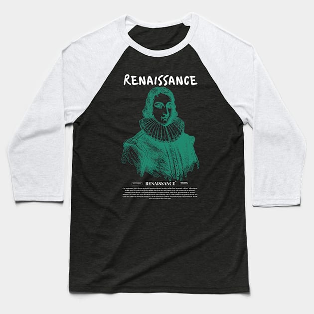 renaissance prince green white Baseball T-Shirt by lord cobra